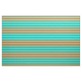 Patroon Aqua en Chocolate Lines Stof (Fat Quarter)