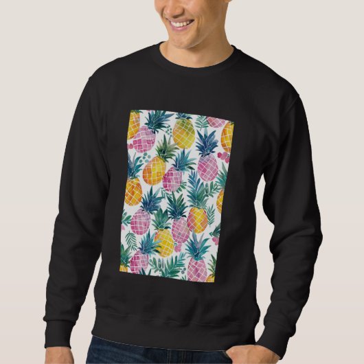 Patroon Art Ananas Fruit Trui (Voorkant)