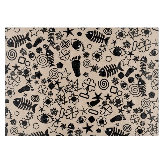 Patroon Art Snijplank - Kies kleur (Voorkant)