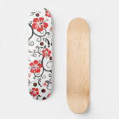Patroon ARTs - hibiscus decor Persoonlijk Skateboard (Voorkant)