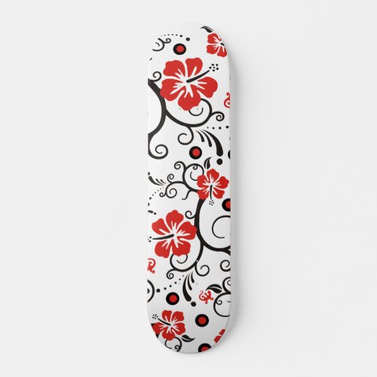 Patroon ARTs - hibiscus decor Persoonlijk Skateboard (Voorkant)
