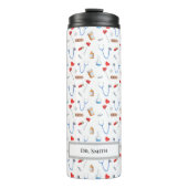 Patroon arts tools medische arts afstuderen thermosbeker (Voorkant)