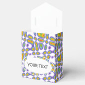 Patroon - Aura-kleur + kleur en tekst Bedankdoosjes (Geopend)