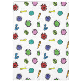 patroon Bacteriën, kiemen en virussen Klembord (Achterkant)