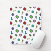 patroon Bacteriën, kiemen en virussen Muismat (Met muis)