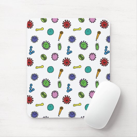 patroon Bacteriën, kiemen en virussen Muismat (Met muis)