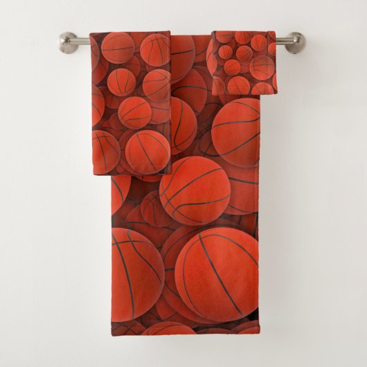 patroon Basketballen Bad Handdoek (Insitu)
