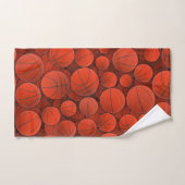 patroon Basketballen Bad Handdoek (Handdoek)