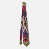 Patroon Batik blauw rood Stropdas (Achterkant)