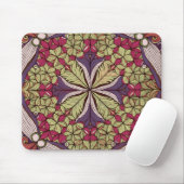 Patroon Batik rood blauw Muismat (Met muis)