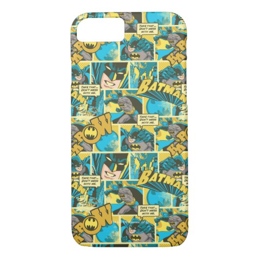 Patroon Batman Comic Caps 2 Case-Mate iPhone Case (Achterkant)