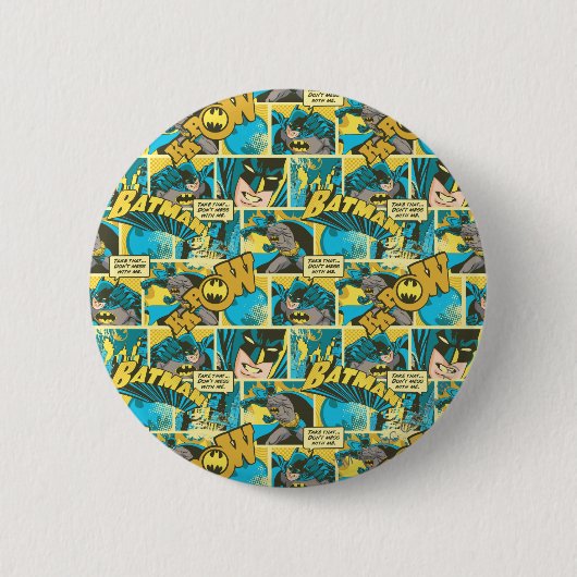 Patroon Batman Comic Caps 2 Ronde Button 5,7 Cm (Voorkant)