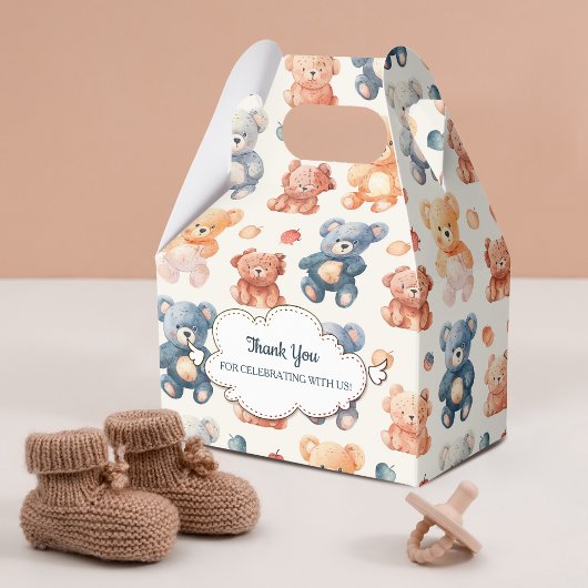 Patroon Beer Speelgoed Baby shower Favor Boxes Bedankdoosjes