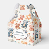 Patroon Beer Speelgoed Baby shower Favor Boxes Bedankdoosjes (Achterkant)