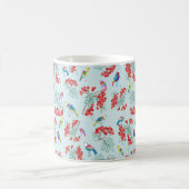 patroon bestaande uit vogels en bessen koffiemok (Center)