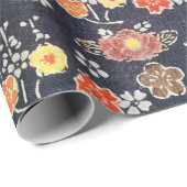 patroon Bingata: kersenbloesems... Cadeaupapier (Rol Hoek)