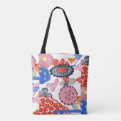  Patroon Bingata: Kleine kersenbloesems ... Tote Bag (Achterkant)