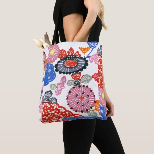  Patroon Bingata: Kleine kersenbloesems ... Tote Bag (Dichtbij)