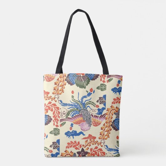 Patroon Bingata: Paulownia en Phoenix Tote Bag (Achterkant)