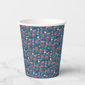 Patroon Bingata: Pioenen en kleine... Papieren Bekers (Voorkant)