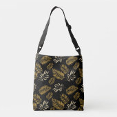 Patroon bladeren 16 crossbody tas (Achterkant)