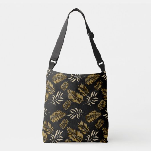 Patroon bladeren 16 crossbody tas (Voorkant)