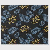 Patroon bladeren 17 cadeaupapier (Vlak)