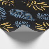 Patroon bladeren 17 cadeaupapier (Hoek)