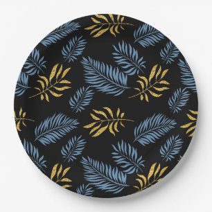 Patroon bladeren 17 papieren bordje