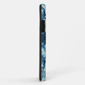 Patroon Blauwe Vlinder iPhone Case (Achterkant/rechts)