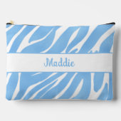 Patroon Blauwe Zebra Stripes Etui (Voorkant)