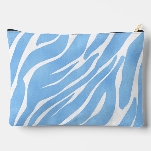 Patroon Blauwe Zebra Stripes Etui (Achterkant)