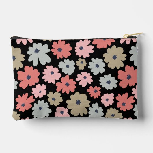 Patroon Bloem Kleurrijk Vintage Etui (Achterkant)