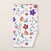 patroon bloemen- bad handdoek (Handdoek)