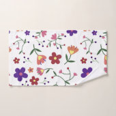 patroon bloemen- bad handdoek (Handdoek)
