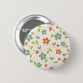 Patroon Bloemen Button (Voorkant /achterkant)