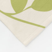 Patroon Bloemen Fleece Deken (Hoek)