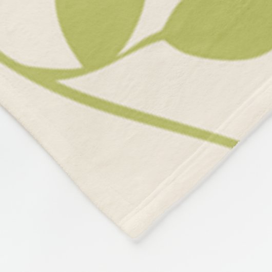 Patroon Bloemen Fleece Deken (Hoek)