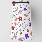 patroon bloemen- golfheadcover (Draai 90)