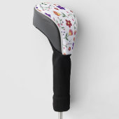 patroon bloemen- golfheadcover (Schuin)