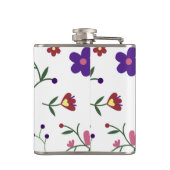 patroon bloemen- heupfles (Achterkant)