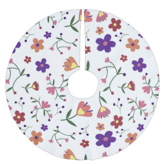 patroon bloemen- kerstboom rok