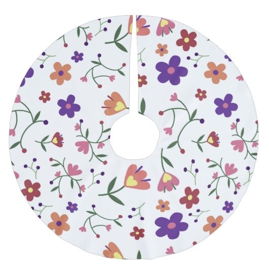 patroon bloemen- kerstboom rok (Voorkant)