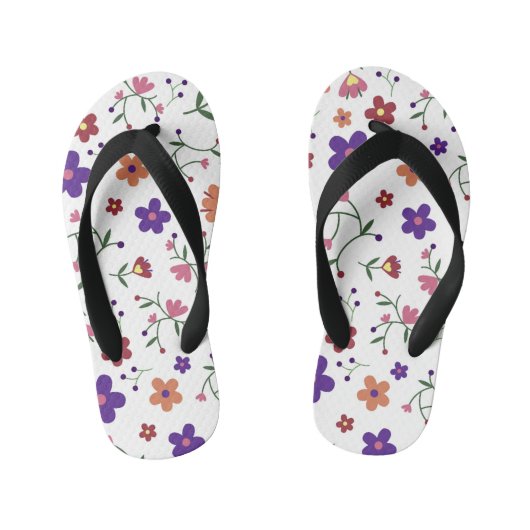 patroon bloemen- kinder teenslippers (Voetbed)