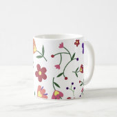 patroon bloemen- koffiemok (Voorkant rechts)