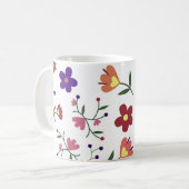 patroon bloemen- koffiemok (Voorkant links)