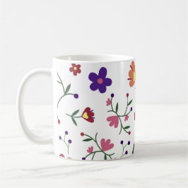 patroon bloemen- koffiemok