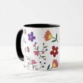 patroon bloemen- mok (Voorkant links)