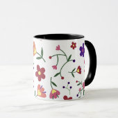 patroon bloemen- mok (Voorkant rechts)