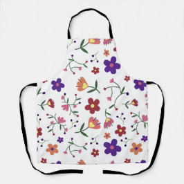 patroon bloemen- schort